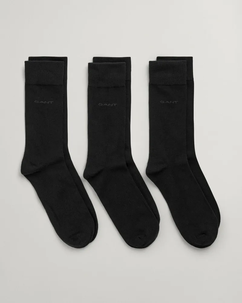 Gant Herren 3er-Pack Weiche Baumwollsocken 