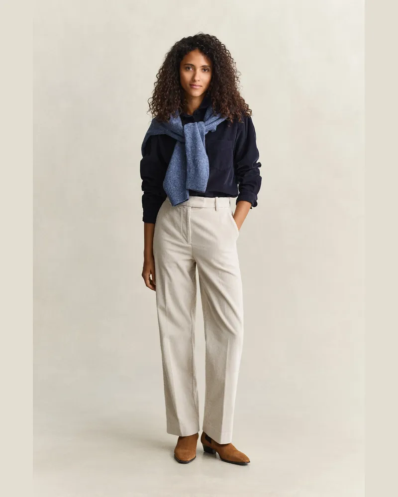 Gant Damen Formelle Cordhose CLAY BEIGE Clay
