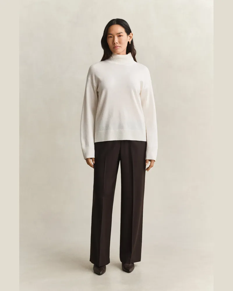 Gant Damen Hose aus Wollmix DEEP Braun Deep