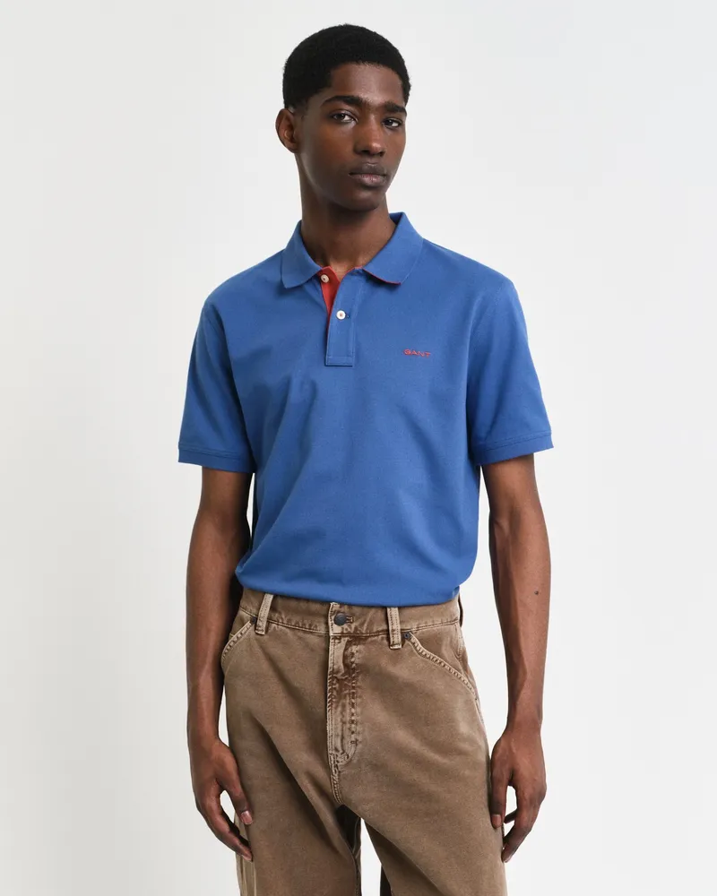 Gant Herren Kontrast Piqué Poloshirt 