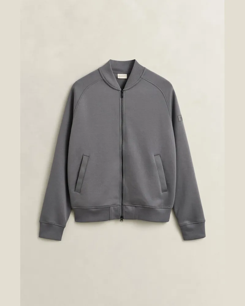 Gant Herren Aviator Sweatjacke MID Grau Mid