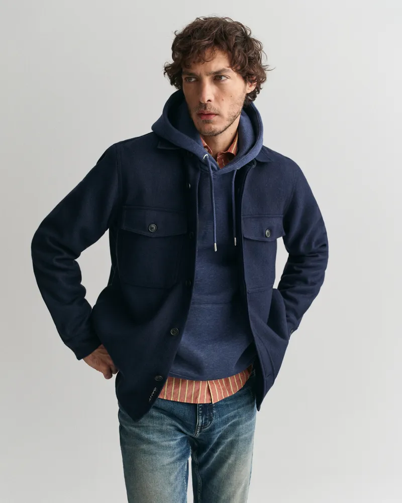 Gant Herren Hemdjacke aus Wollmischung 