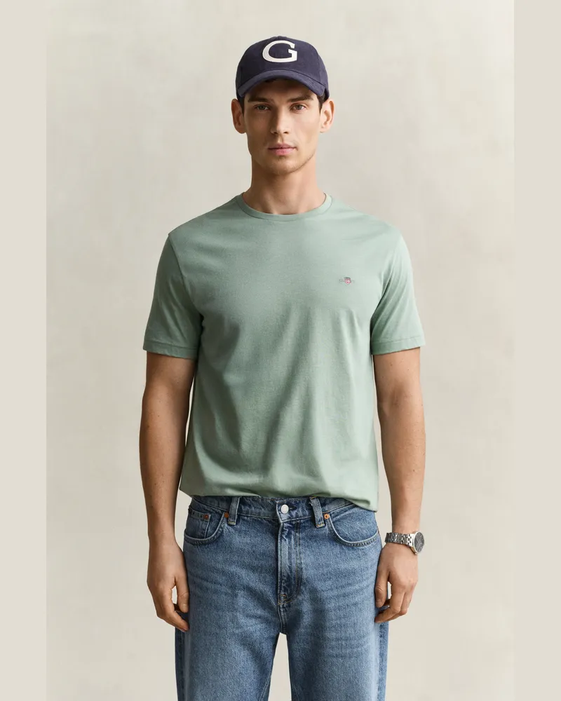 Gant Herren Regular Fit Shield T-Shirt SURPLUS MINT Surplus