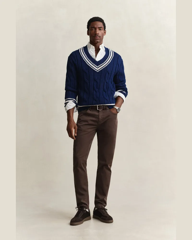 Gant Herren Slim Fit Desert Jeans SHADOW Braun Shadow