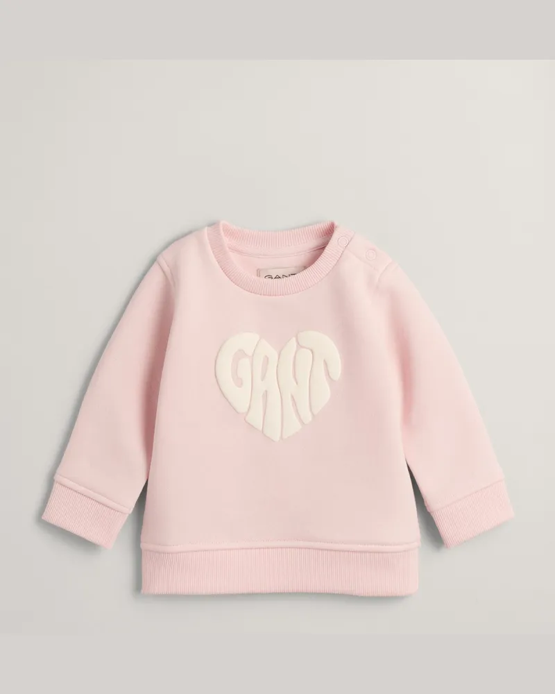 Gant Kids Baby Heart Graphic Rundhals-Sweatshirt 