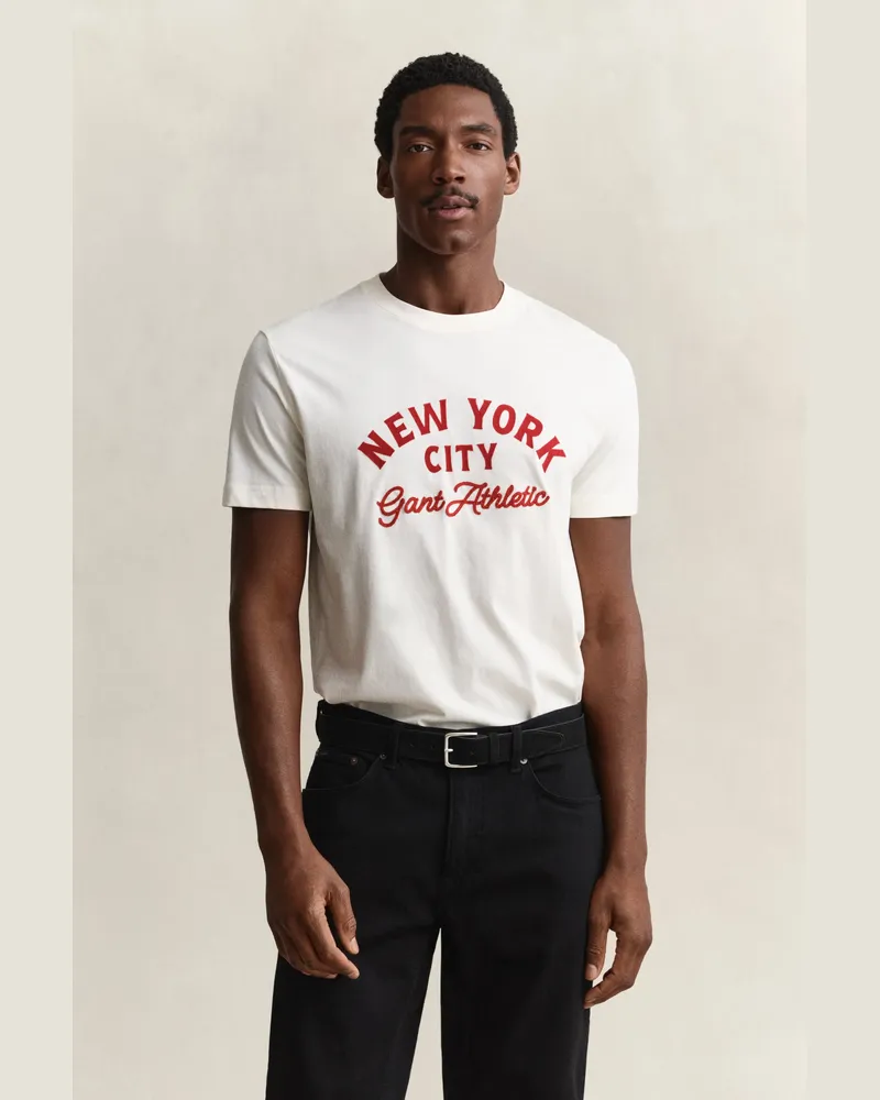 Gant Herren Graphic T-Shirt CREAM Cream