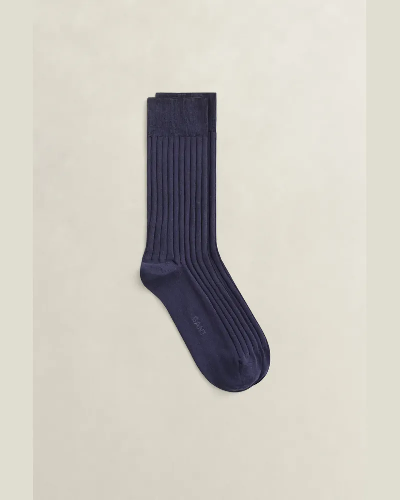 Gant Herren Socken aus Pima-Baumwolle EVENING Blau Evening