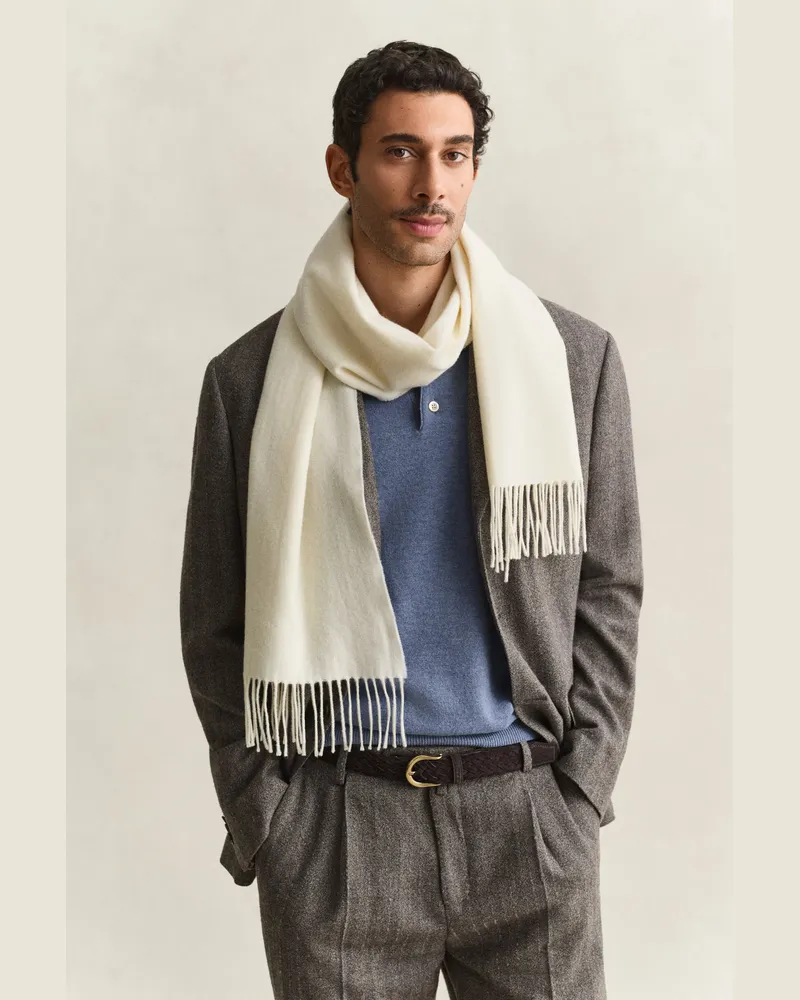 Gant Herren Wollschal CREAM Cream