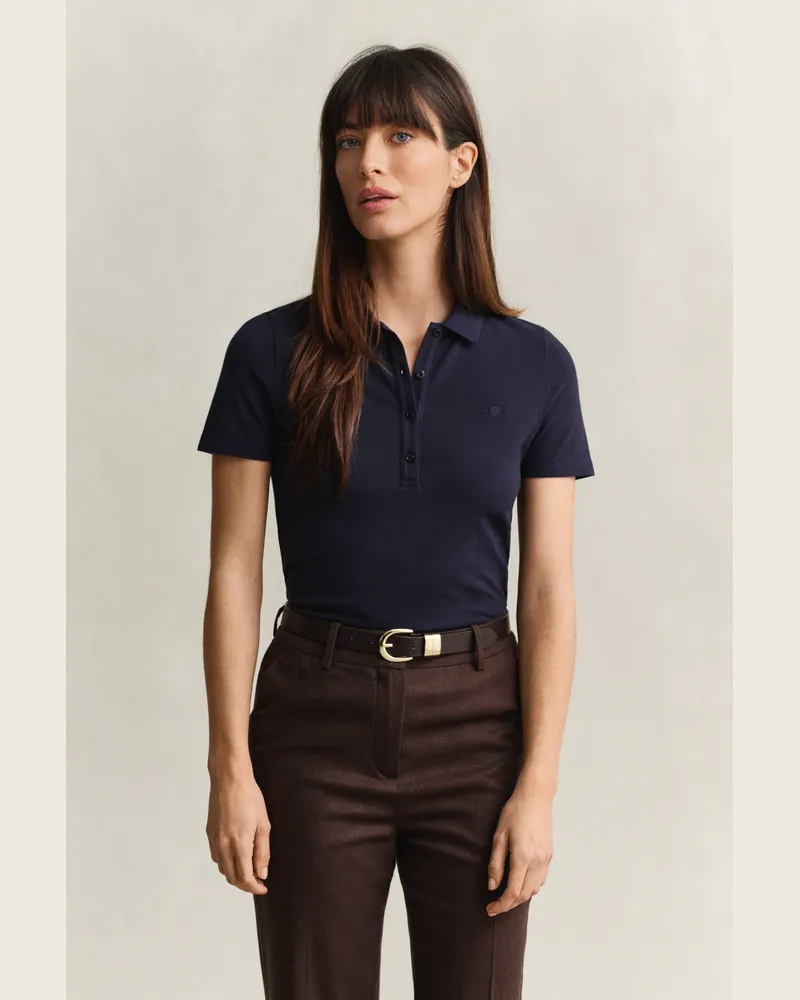 Gant Damen Poloshirt EVENING Blau Evening
