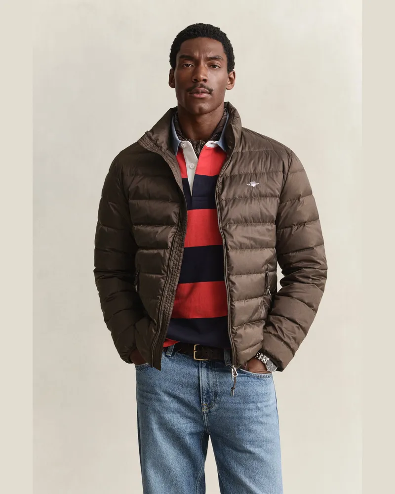 Gant Herren Leichte Daunenjacke SHADOW Braun Shadow