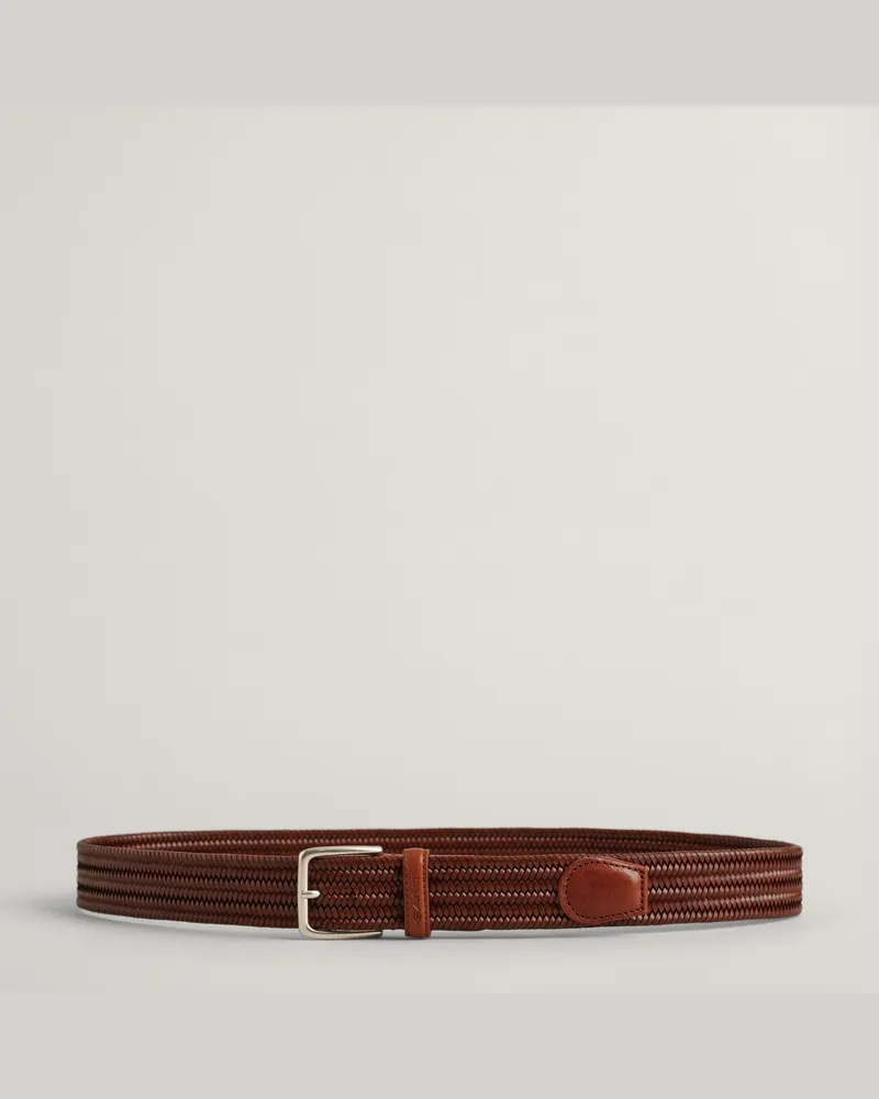Gant Herren Elastischer Flechtgürtel aus Leder