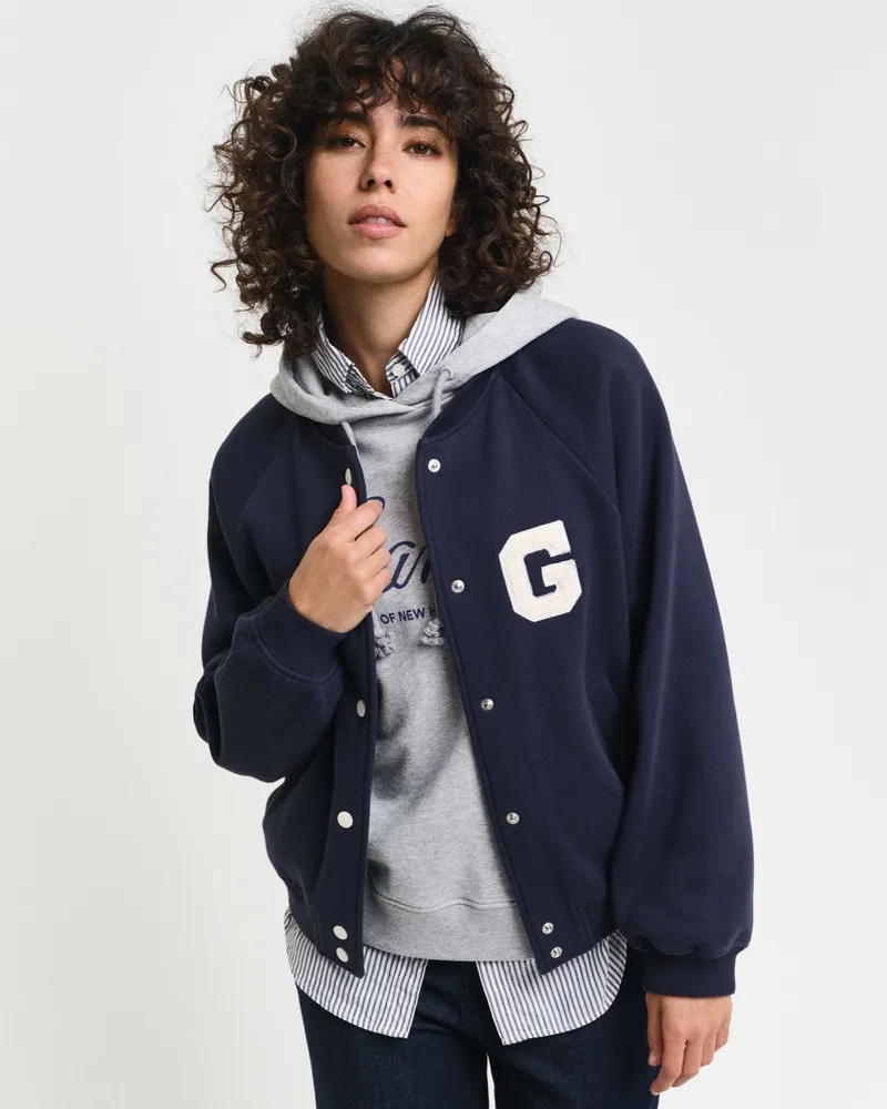 Gant Damen GANT Jersey Varsity Jacke mit G-Badge 