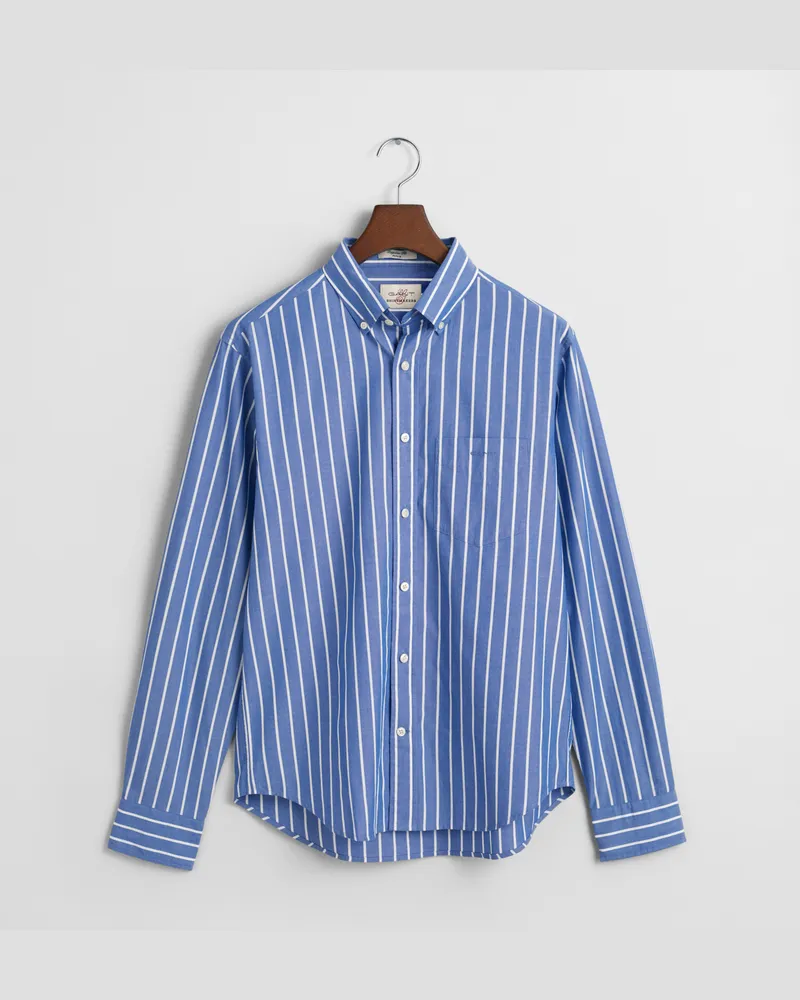 Gant Herren Regular Fit Popeline Bluse mit Streifen 