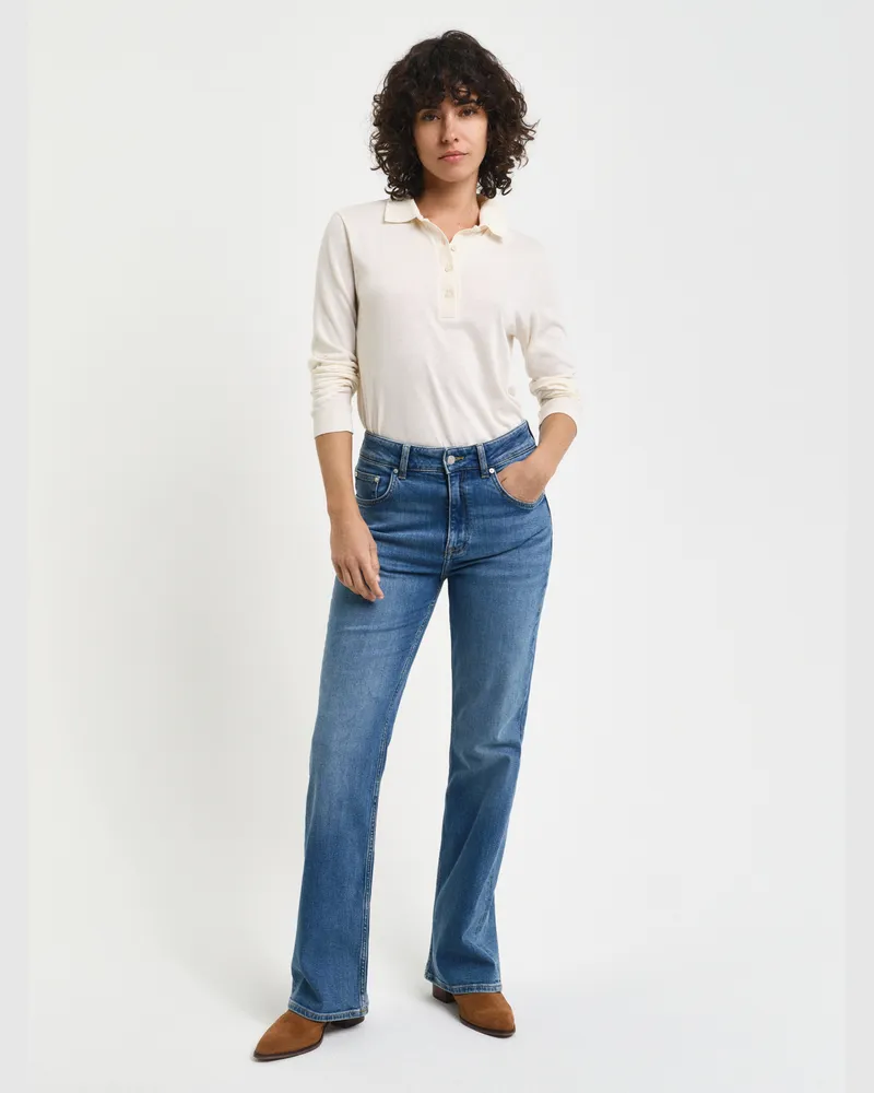 Gant Damen Slim Fit Schlagjeans 