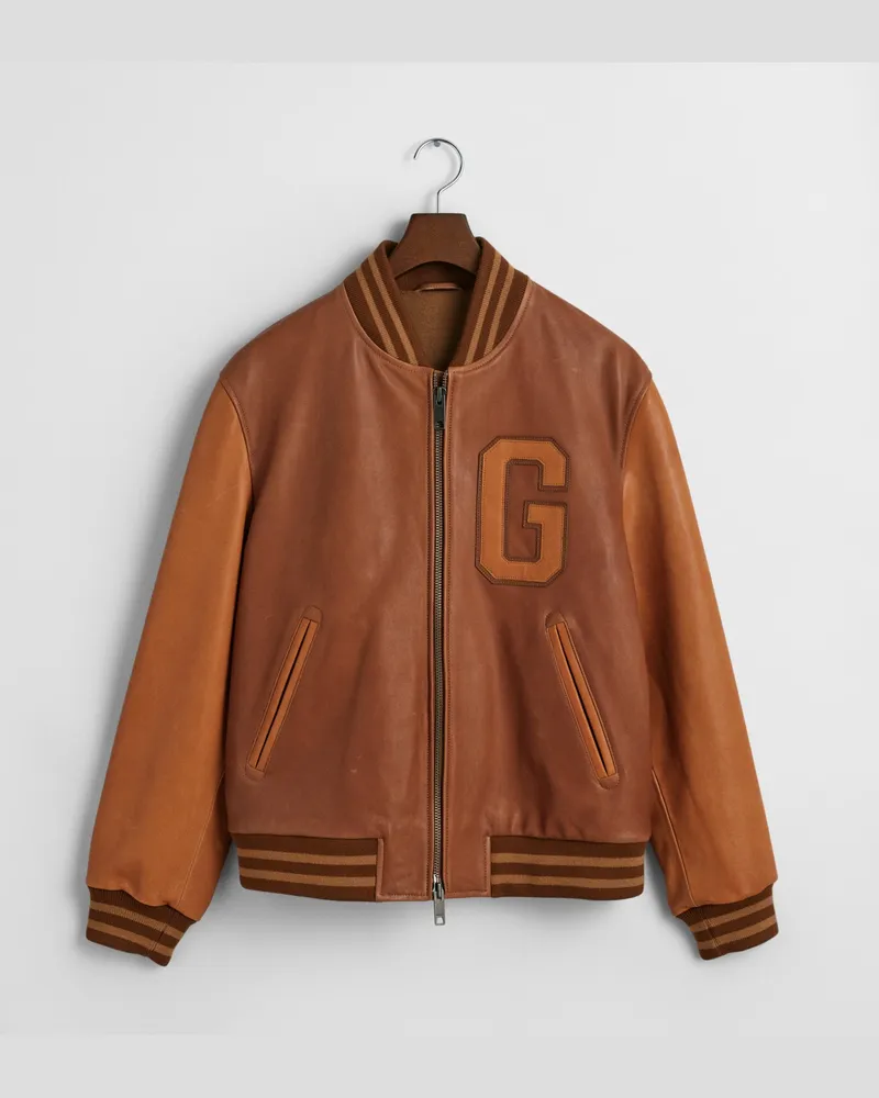 Gant Herren GANT Varsity Lederjacke 
