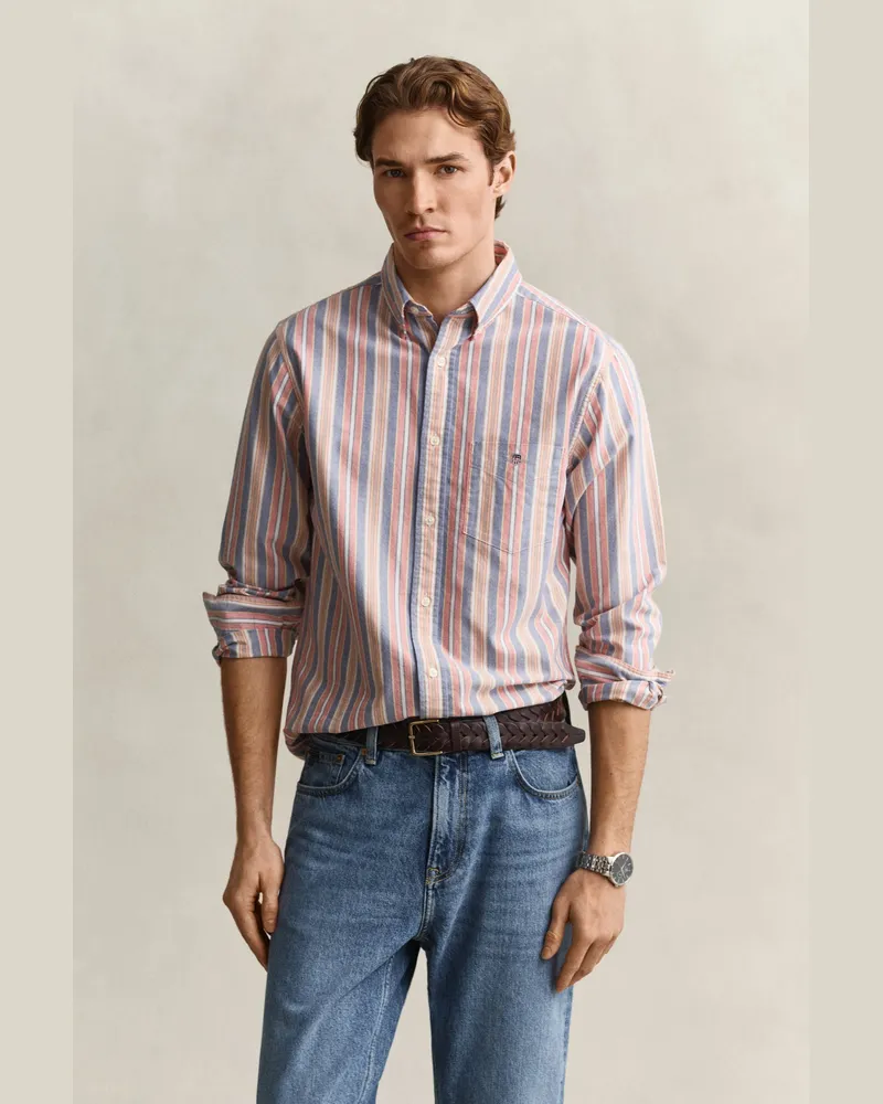 Gant Herren Classic Oxford-Hemd mit Streifen MULTICOLOR Multicolor