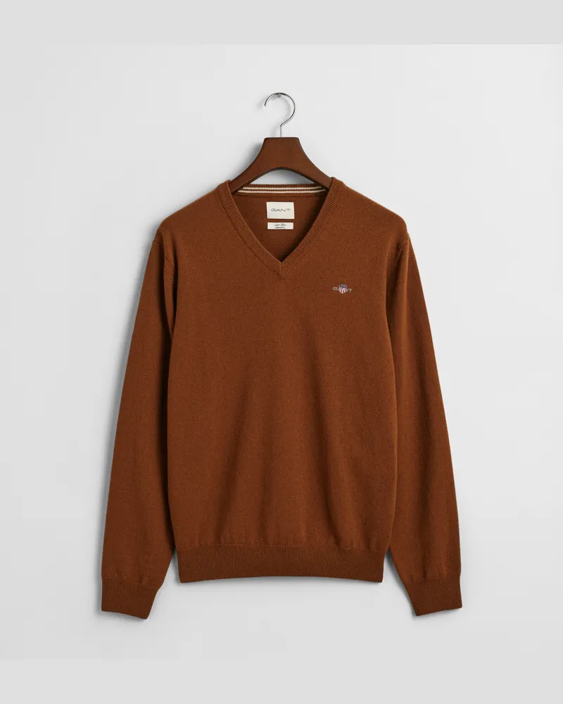 Gant Herren Superfine Lambswool V-Neck Pullover 