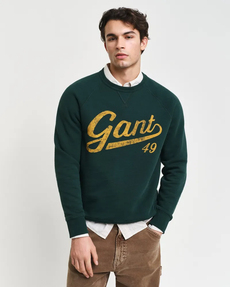 Gant Herren Graphic Rundhals-Sweatshirt 