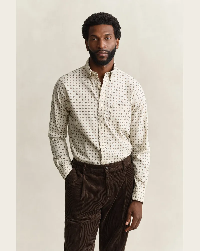 Gant Herren Paisle Twillhemd SAND Sand