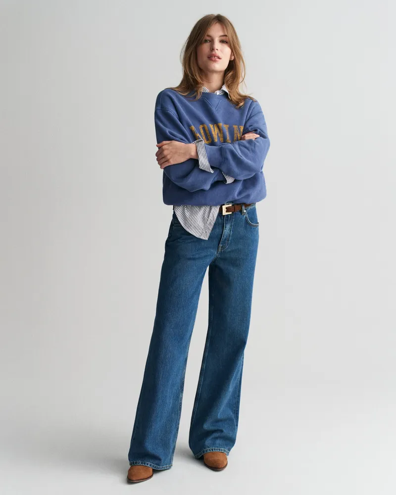 Gant Damen Relaxed Fit Jeans mit geradem Bein 