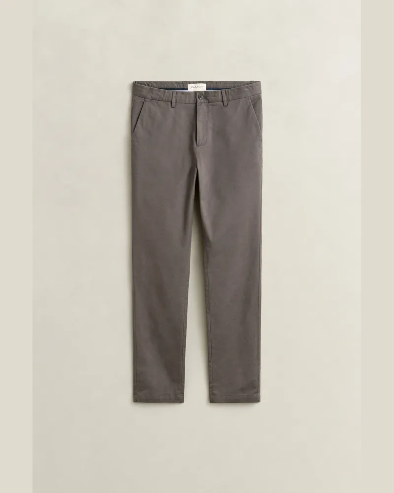 Gant Herren Elegante Slim Fit Chinohose DUSKY ANTHRACITE Dusky