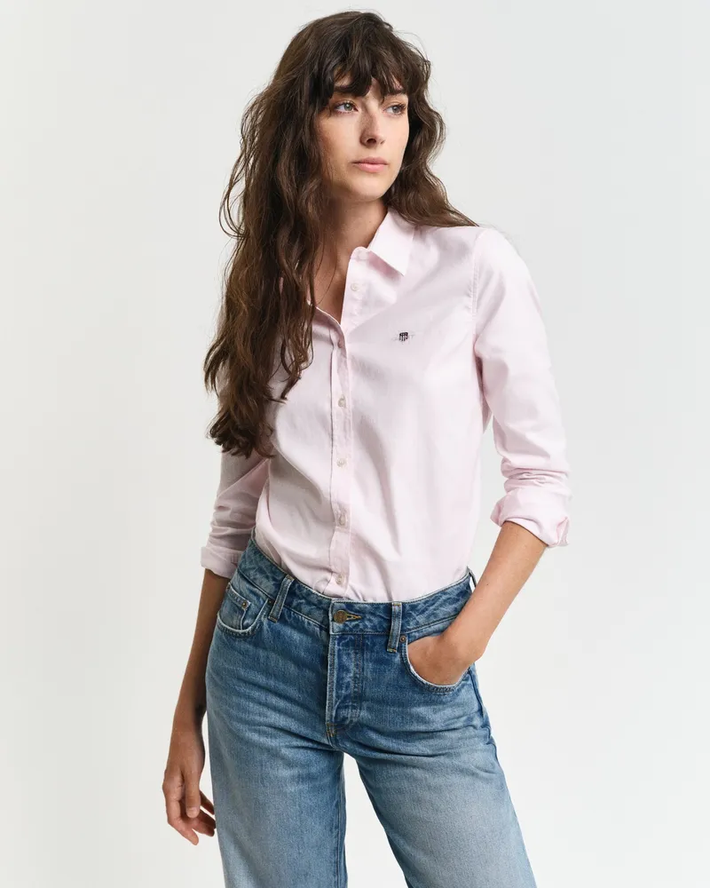 Gant Damen Slim Fit Stretch Oxford-Bluse 