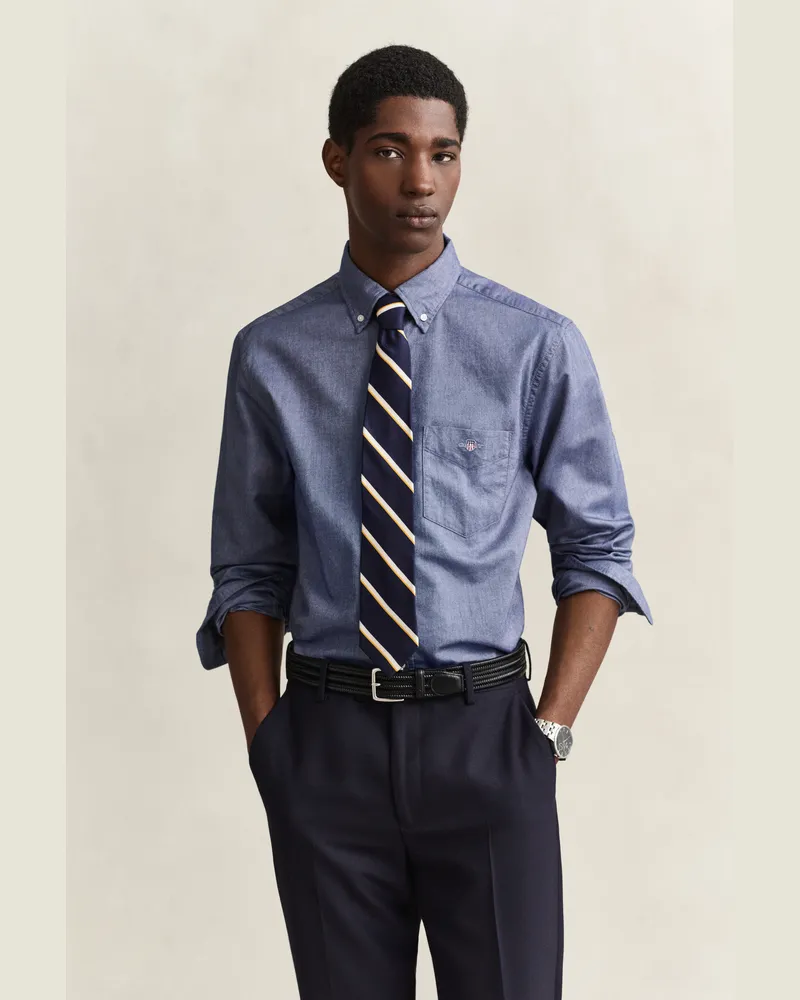 Gant Herren Classic Regular Fit Oxford-Hemd PERSIAN Blau Persian