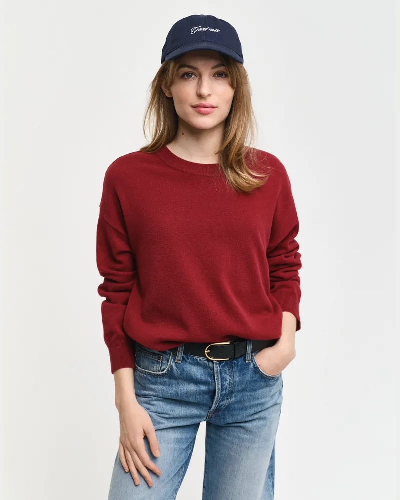 Gant Damen Superfine Lambswool Rundhalspullover 