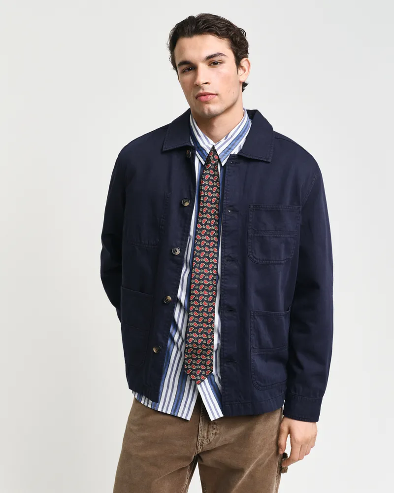 Gant Herren Stückgefärbte Hemdjacke 