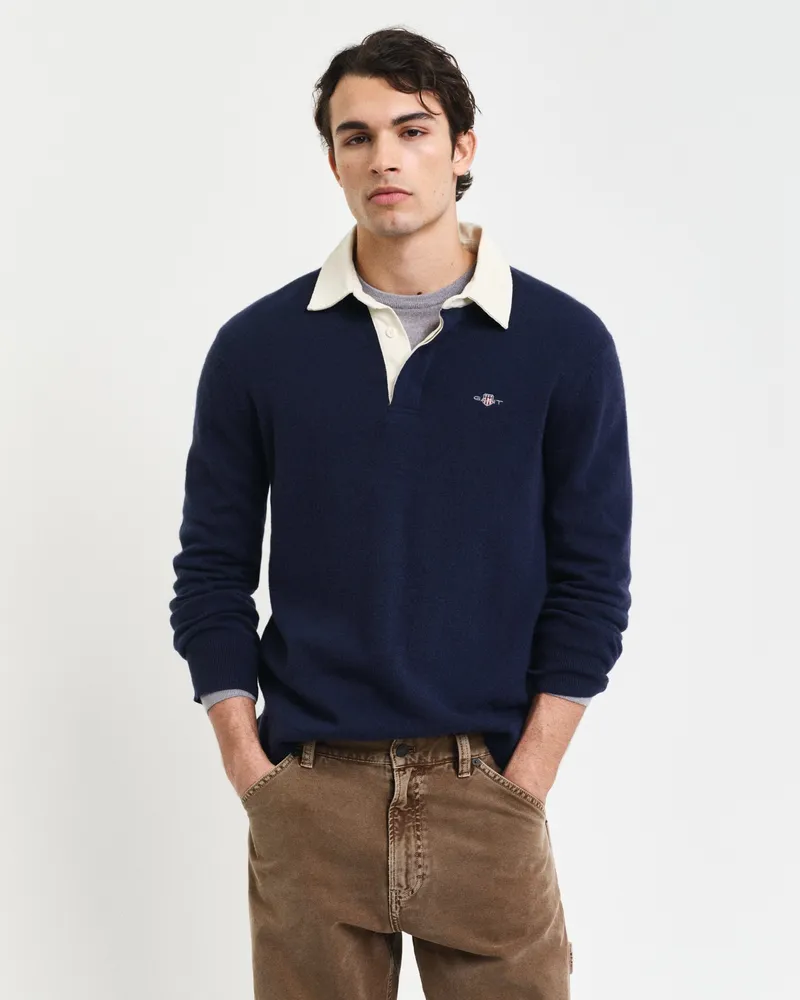 Gant Herren Rugger aus extrafeiner Lambswool 