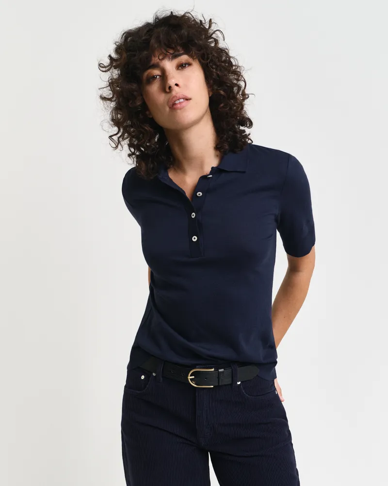 Gant Damen Nahtloses Poloshirt 