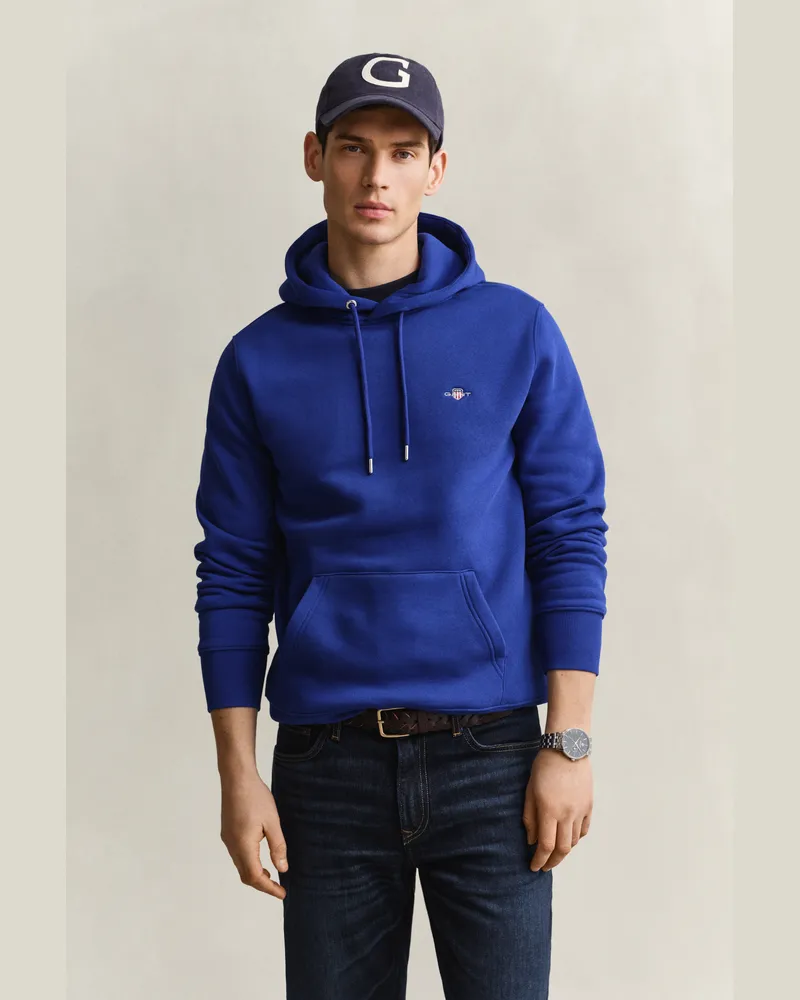Gant Herren Shield Hoodie CRISP Blau Crisp