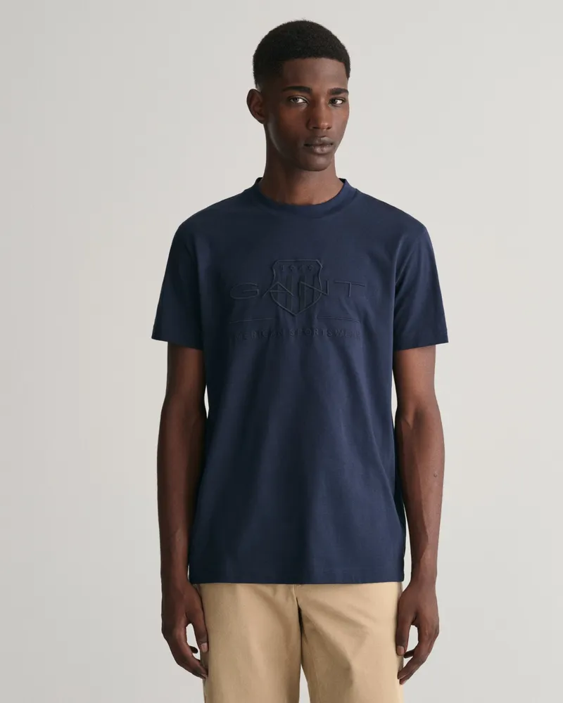 Gant Herren Tonal Archive Shield T-Shirt 
