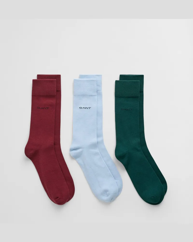 Gant Herren 3er-Pack Weiche Baumwollsocken 