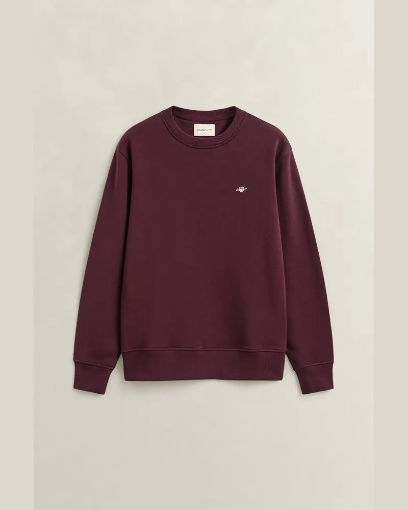 Gant Damen Shield Sweatshirt DARKENED WINE Darkened