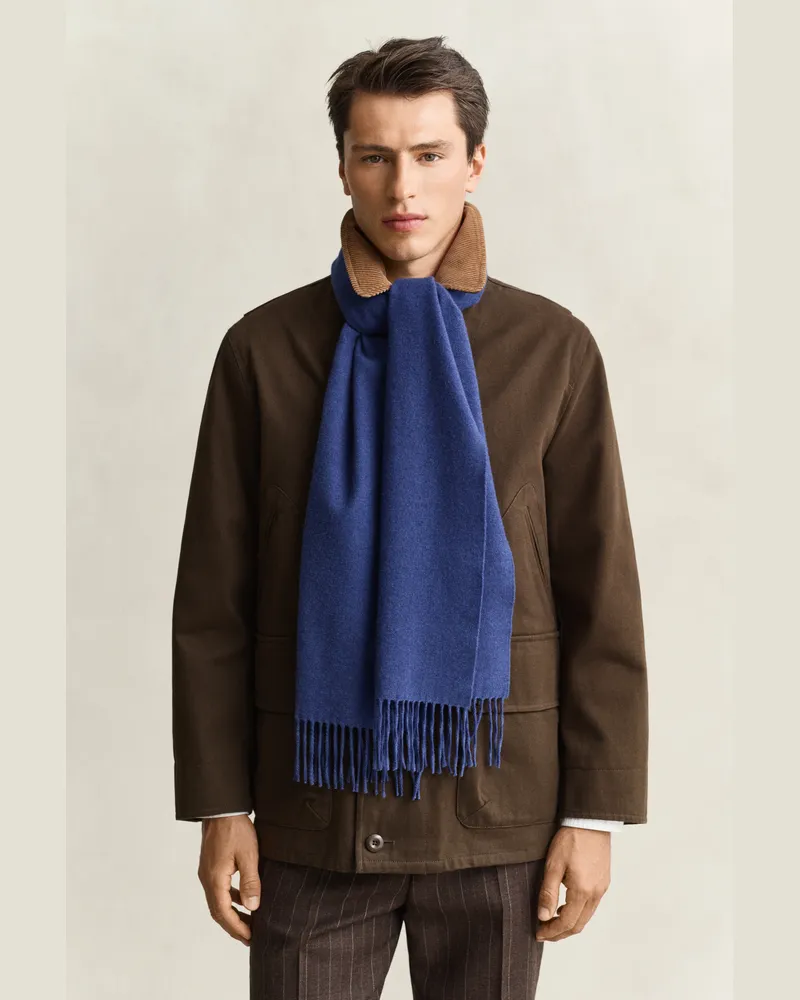 Gant Herren Wollschal VINTAGE Blau Vintage