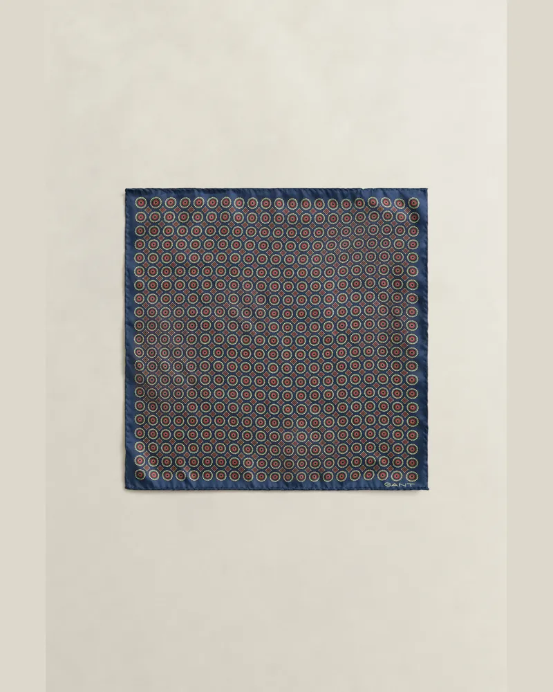 Gant Herren Foulard Print Einstecktuch CLASSIC Blau Classic
