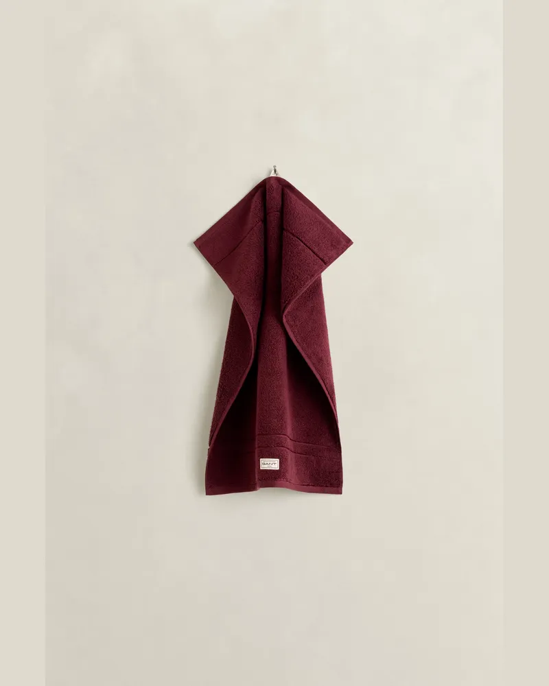 Gant Wohnaccessoires Premium Handtuch 30 x 50 DARKENED WINE Darkened