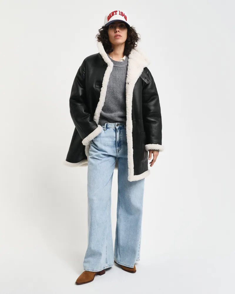 Gant Damen Shearling-Mantel 