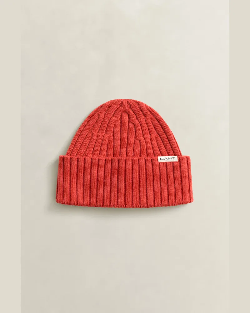 Gant Herren Merinowoll-Beanie MAPLE FIRE Maple