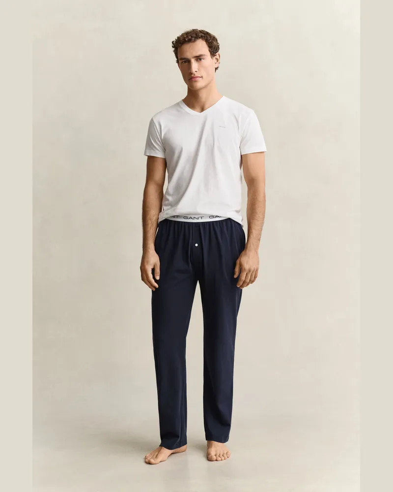 Gant Herren Jersey-Pyjamahose MARINE Marine