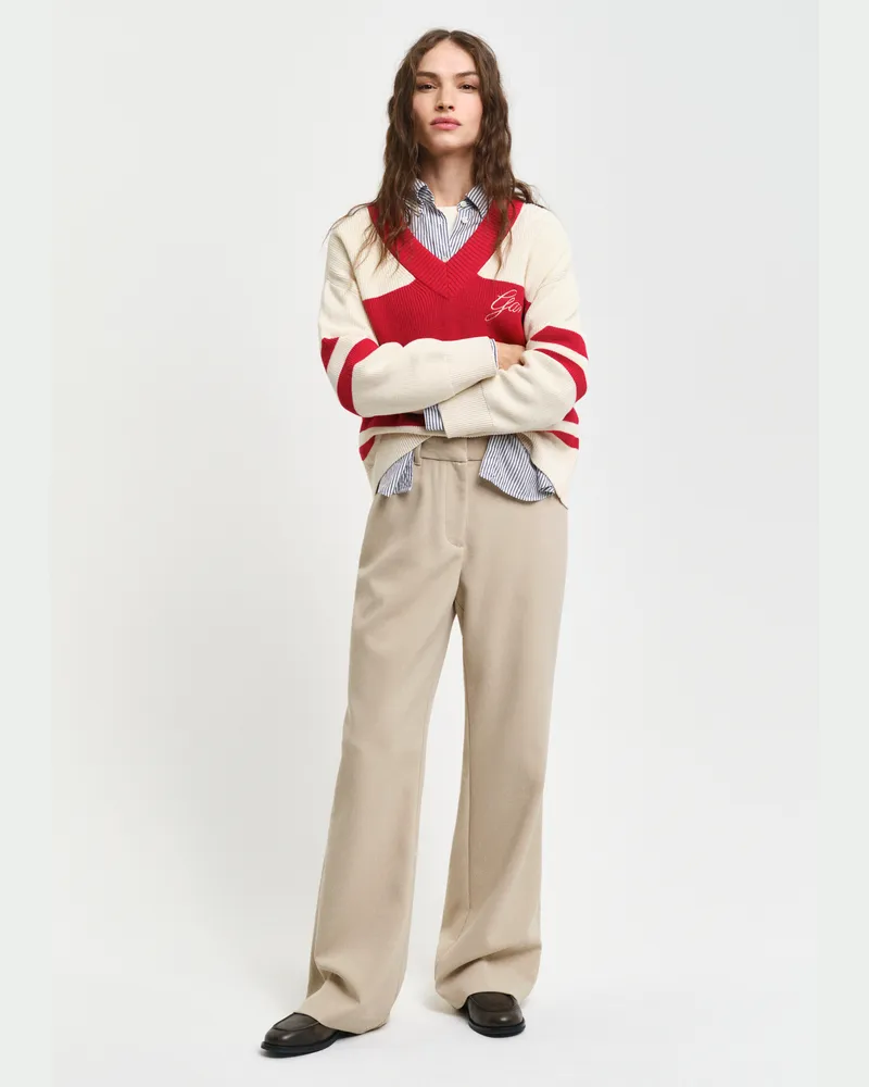 Gant Damen Slim Fit Slacks mit Schlag 