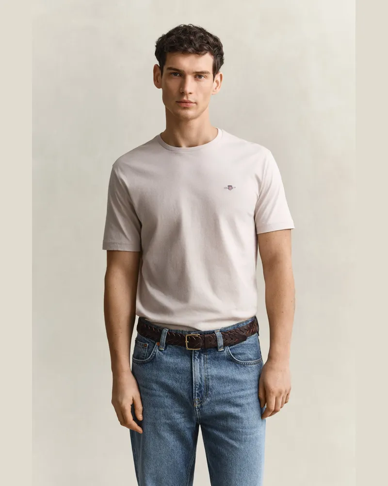 Gant Herren Regular Fit Shield T-Shirt CLAY BEIGE Clay
