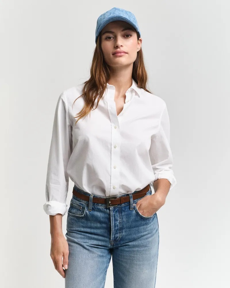 Gant Damen Regular Fit Classic Popeline Bluse 