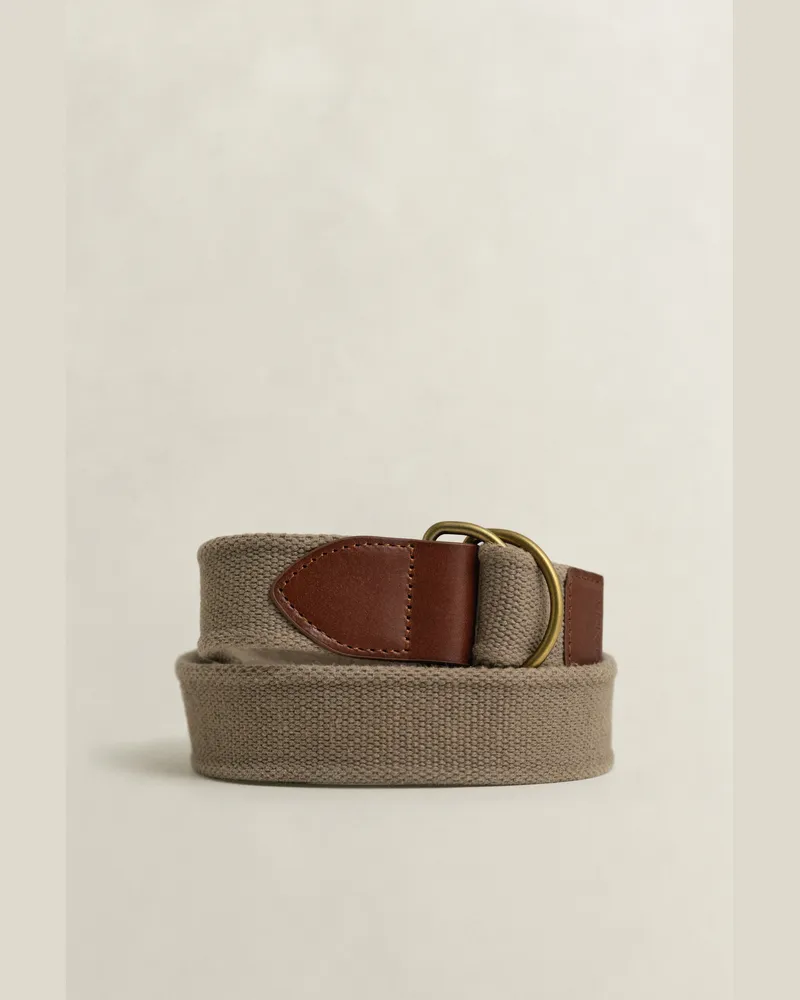 Gant Herren Gewaschener Webgürtel LIGHT TAUPE Light