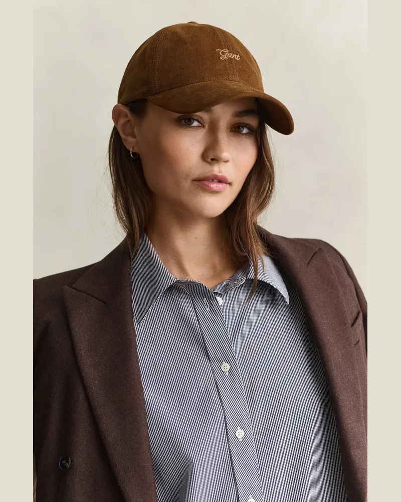 Gant Damen Cord Cap CARAMEL Braun Caramel