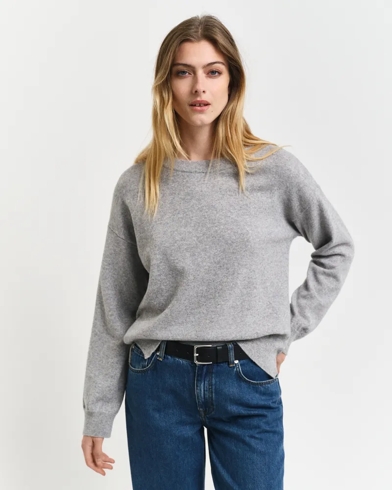 Gant Damen Superfine Lambswool Rundhalspullover 