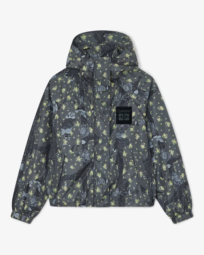 Ganni Flyweight-Jacke aus bedrucktem Nylon - Größe gemischt Gemischt