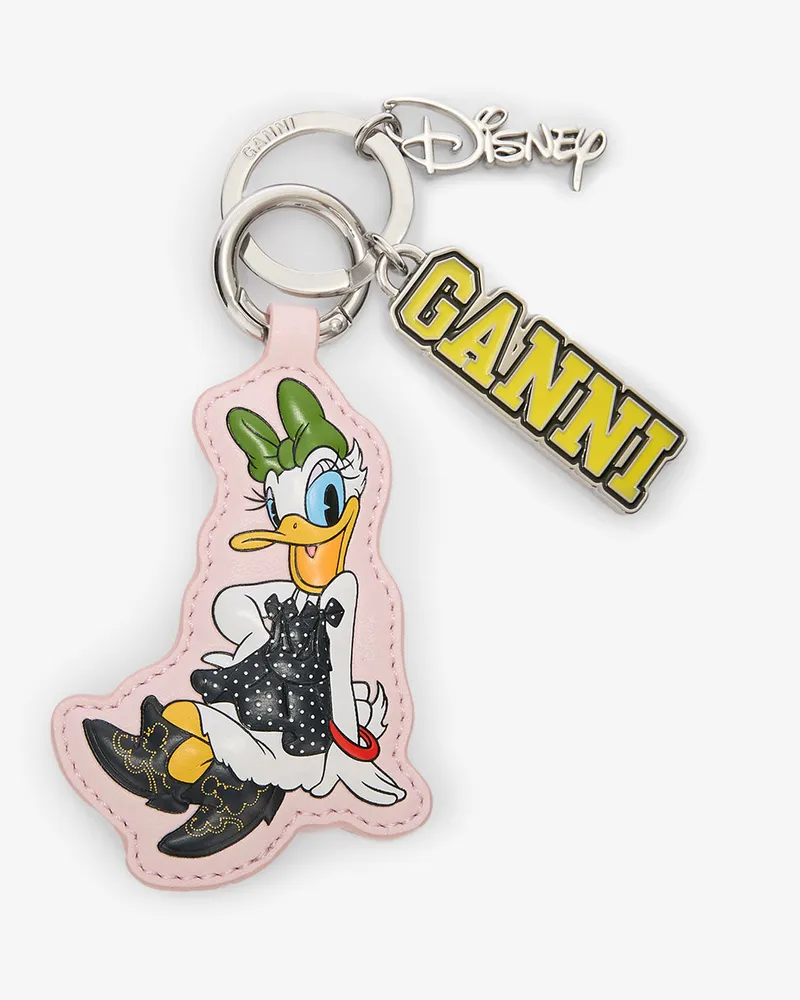 Ganni x Disney - Rosa Daisy-Duck-Schlüsselanhänger Chalk Chalk