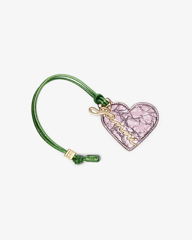 Ganni Bicolor-Herzspiegel rosa Rosa